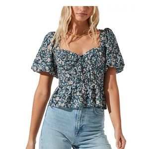 ASTR Clairemont Printed Top